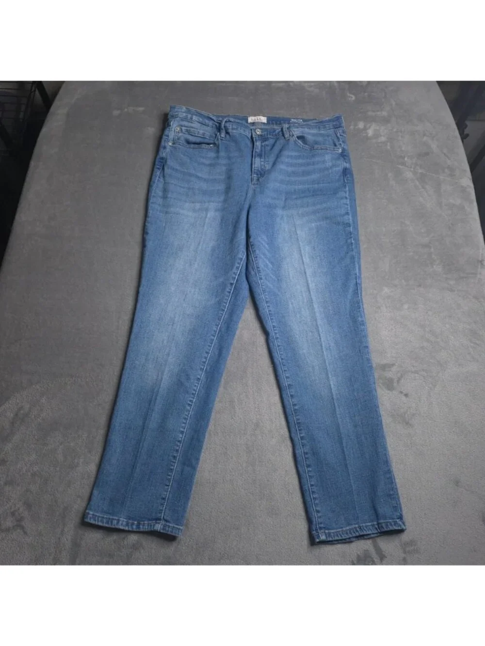 Nicole Miller Nolita Boyfriend Jeans 12 Medium Wash Stretch Comfortable Fit